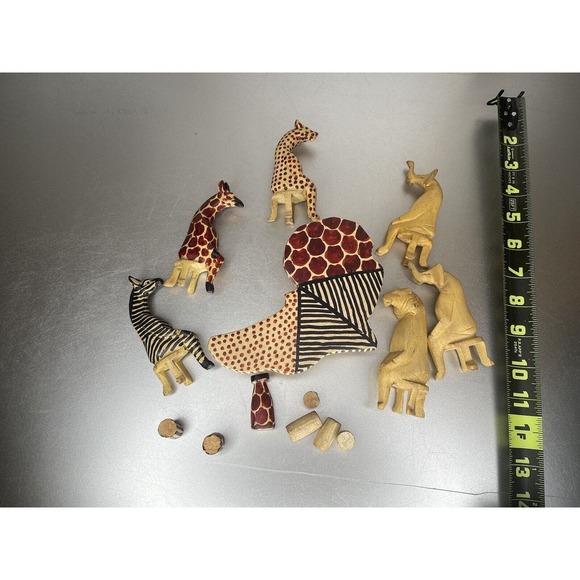 Rippeon Handmade African Safari Animals Figurines & Sculptures Carved In Kenya - Picture 7 of 7